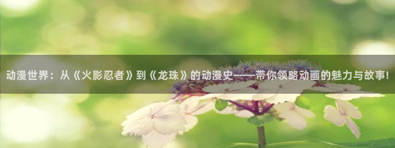 韩漫大全免费观看:动漫世界:从《火影忍者》到《龙珠》的动漫史——带你领略动画的魅力与故事!配图